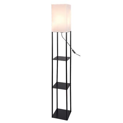 Brilagi - Lampada da terra con mensole GRADUS 1xE27/40W/230V 150 cm nero/bianco