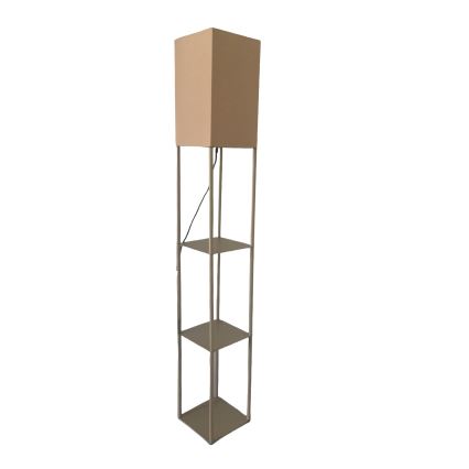 Brilagi - Lampada da terra con ripiani GRADUS 1xE27/40W/230V 150 cm grigia/beige