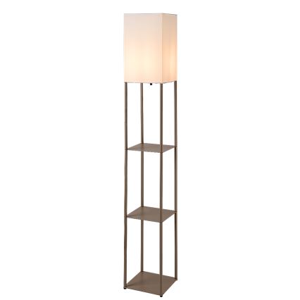 Brilagi - Lampada da terra con ripiani GRADUS 1xE27/40W/230V 150 cm grigia/beige
