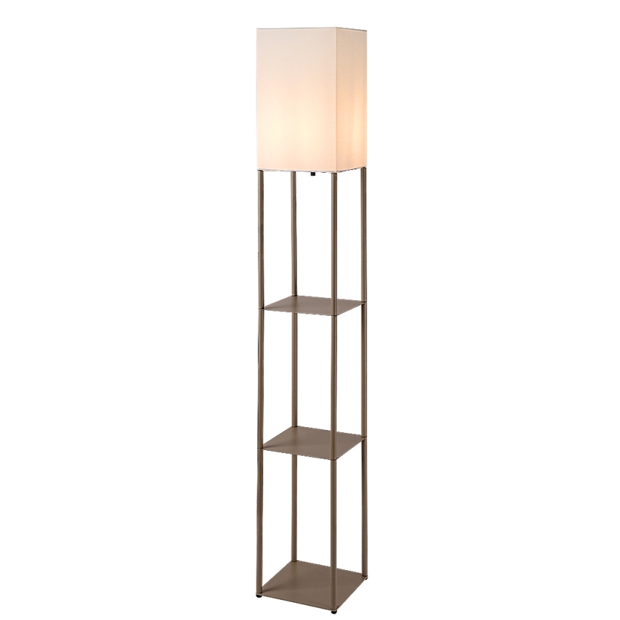 Brilagi - Lampada da terra con ripiani GRADUS 1xE27/40W/230V 150 cm grigia/beige