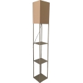Brilagi - Lampada da terra con ripiani GRADUS 1xE27/40W/230V grigio/beige