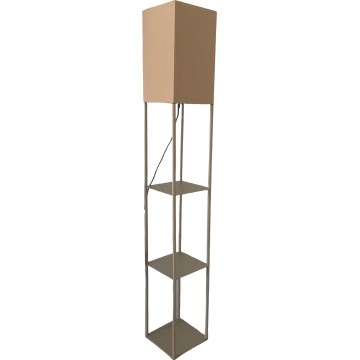 Brilagi - Lampada da terra con ripiani GRADUS 1xE27/40W/230V grigio/beige