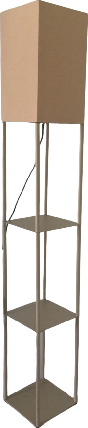 Brilagi - Lampada da terra con ripiani GRADUS 1xE27/40W/230V grigio/beige