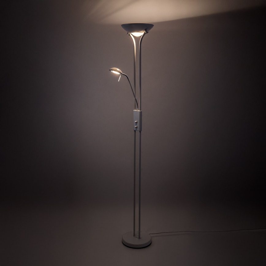 Brilagi - Lampada da terra dimmerabile SCARLETT 1xR7s/230W/230V + 1xG9/40W bianca