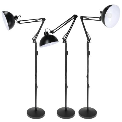 Brilagi - Lampada da terra flessibile TASKER 1xE27/60W/230V 157 cm nera