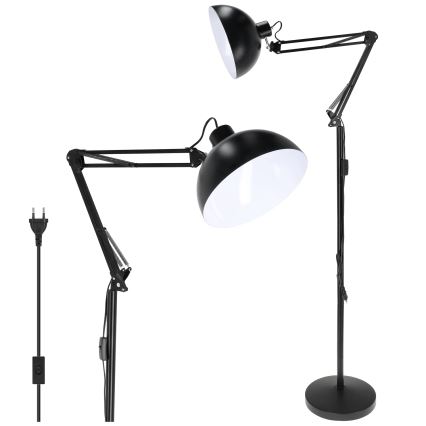 Brilagi - Lampada da terra flessibile TASKER 1xE27/60W/230V 157 cm nera