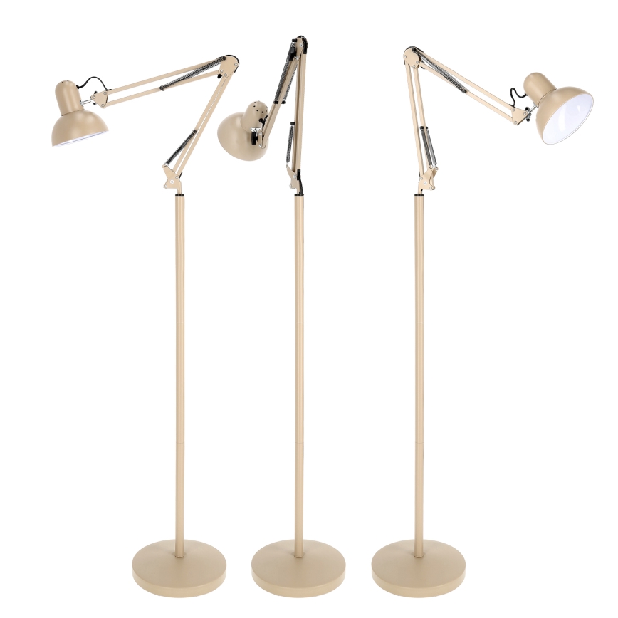 Brilagi - Lampada da terra flessibile TASKER 1xE27/60W/230V 184 cm beige