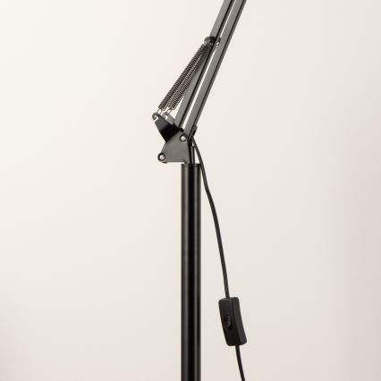 Brilagi - Lampada da terra flessibile TASKER 1xE27/60W/230V 184 cm nera