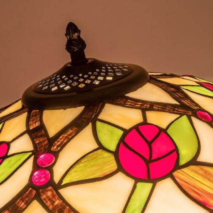 Brilagi - lampada da terra in stile Tiffany GARLAN 2xE27/60W/230V