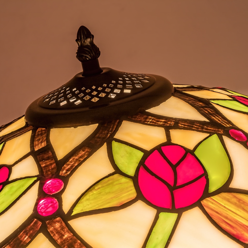 Brilagi - lampada da terra in stile Tiffany GARLAN 2xE27/60W/230V