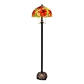 Brilagi - lampada da terra in stile Tiffany in vetro colorato SUNFLOWER 2xE27/60W/230V