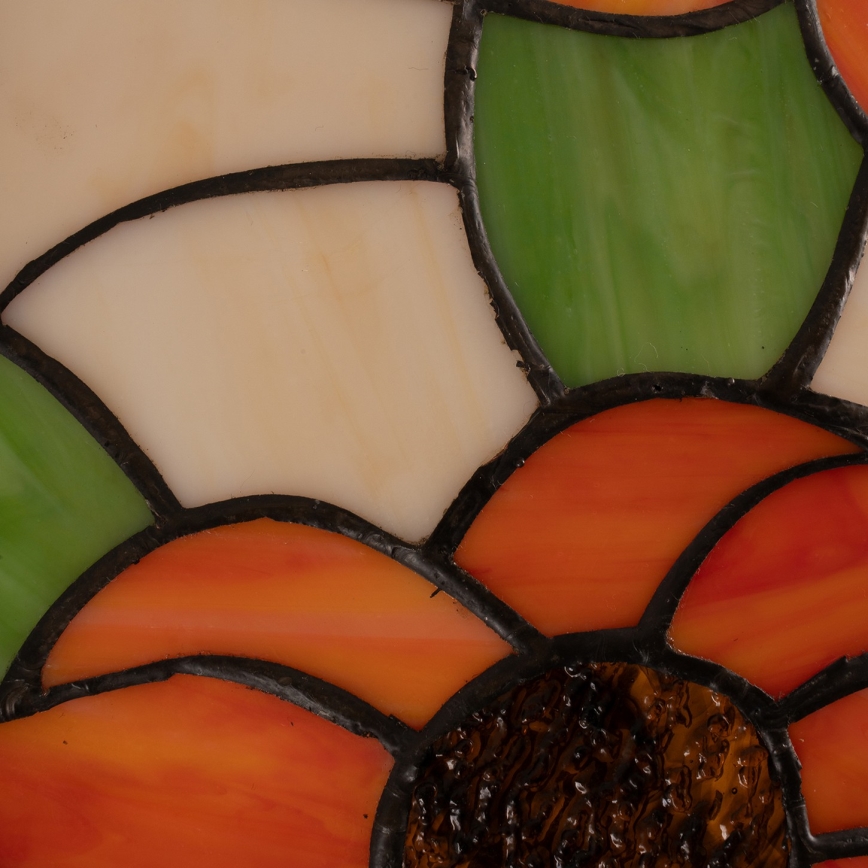 Brilagi - lampada da terra in stile Tiffany in vetro colorato SUNFLOWER 2xE27/60W/230V