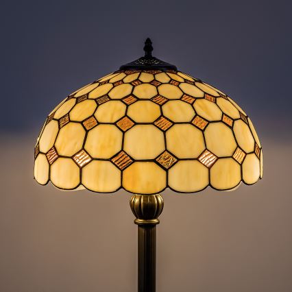Brilagi - lampada da terra in vetro Tiffany DORAN 2xE27/60W/230V