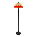 Brilagi - Lampada da terra in vetro Tiffany SIENNA 2xE27/60W/230V
