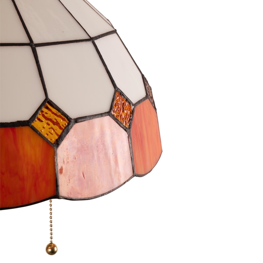 Brilagi - Lampada da terra in vetro Tiffany SIENNA 2xE27/60W/230V