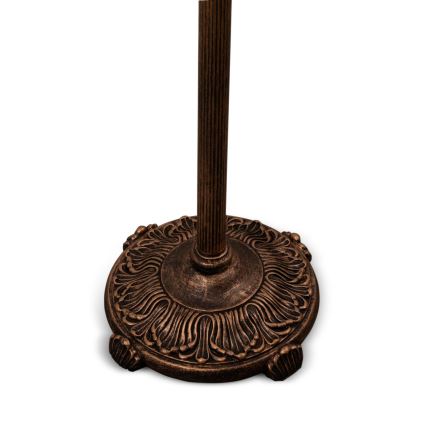Brilagi - Lampada da terra in vetro Tiffany SIENNA 2xE27/60W/230V