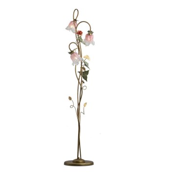 BRILAGI - Lampada da terra KATERINA 3xE14/40W/230V multicolore/bronzo/patina