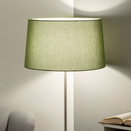 Brilagi - Lampada da terra LED CERIA 1x E27/40W/230V Ø 45 cm verde/cromo opaco