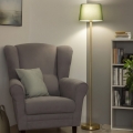 Brilagi - Lampada da terra LED CERIA 1xE27/20W/230V Ø 30 cm verde/oro