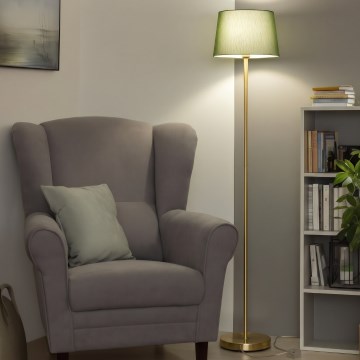 Brilagi - Lampada da terra LED CERIA 1xE27/20W/230V Ø 30 cm verde/oro