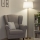 Brilagi - Lampada da terra LED CERIA 1xE27/20W/230V Ø 45 cm bianco/oro