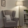 Brilagi - Lampada da terra LED CERIA 1xE27/20W/230V Ø 45 cm grigia/oro