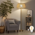 BRILAGI - Lampada da terra LED CERIA 1xE27/20W/230V Ø 50 cm beige/oro