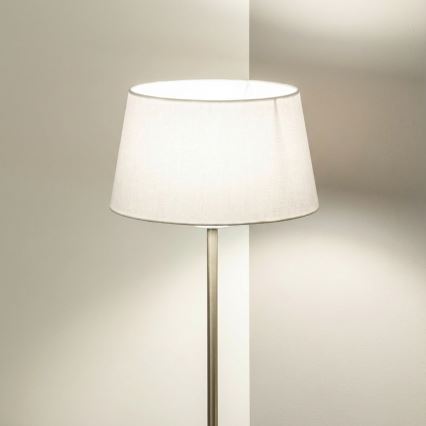 Brilagi - Lampada da terra LED CERIA 1xE27/40W/230V diametro 30 cm bianco/cromo opaco