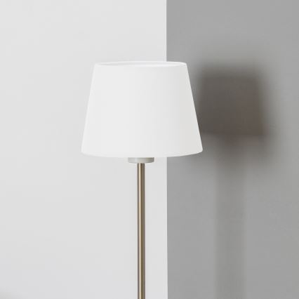Brilagi - Lampada da terra LED CERIA 1xE27/40W/230V Ø 20,5 cm bianco/cromo opaco