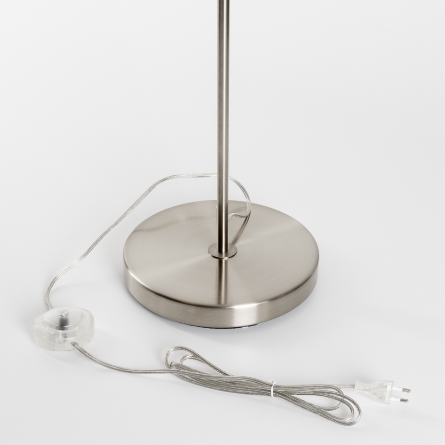 Brilagi - Lampada da terra LED CERIA 1xE27/40W/230V Ø 20,5 cm bianco/cromo opaco