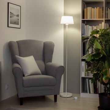 Brilagi - lampada da terra LED CERIA 1xE27/40W/230V Ø 25 cm bianca