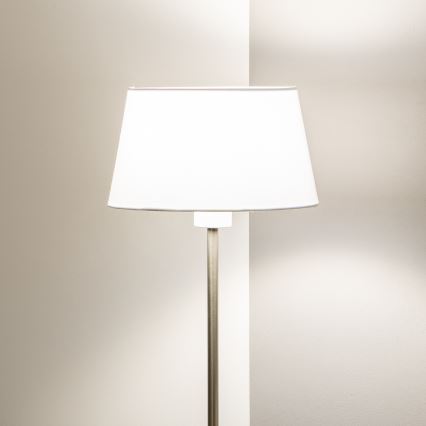 Brilagi - Lampada da terra LED CERIA 1xE27/40W/230V Ø 25 cm bianco/cromo satinato