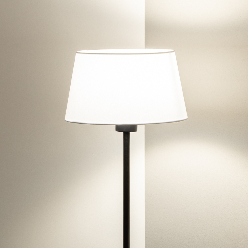 Brilagi - Lampada da terra LED CERIA 1xE27/40W/230V Ø 25 cm bianco/nero