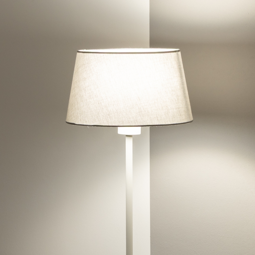 Brilagi - Lampada da terra LED CERIA 1xE27/40W/230V Ø 25 cm grigia/bianca