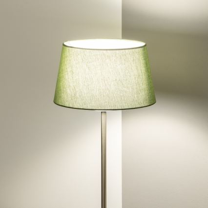 Brilagi - Lampada da terra LED CERIA 1xE27/40W/230V Ø 25 cm verde/cromo opaco