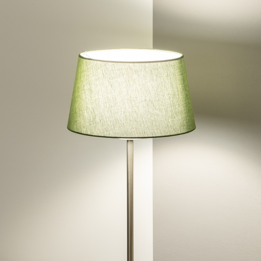 Brilagi - Lampada da terra LED CERIA 1xE27/40W/230V Ø 25 cm verde/cromo opaco