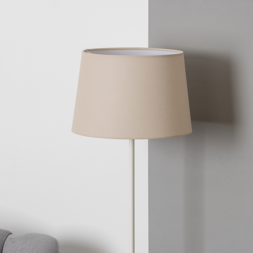 Brilagi - Lampada da terra LED CERIA 1xE27/40W/230V Ø 30 cm beige/bianco