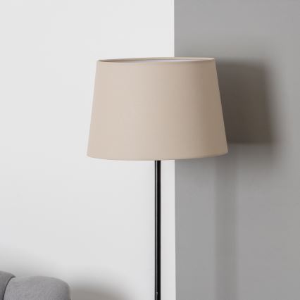 Brilagi - Lampada da terra LED CERIA 1xE27/40W/230V Ø 30 cm beige/nera