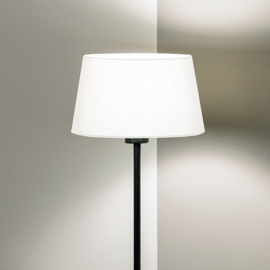 Brilagi - Lampada da terra LED CERIA 1xE27/40W/230V Ø 30 cm bianco/nero