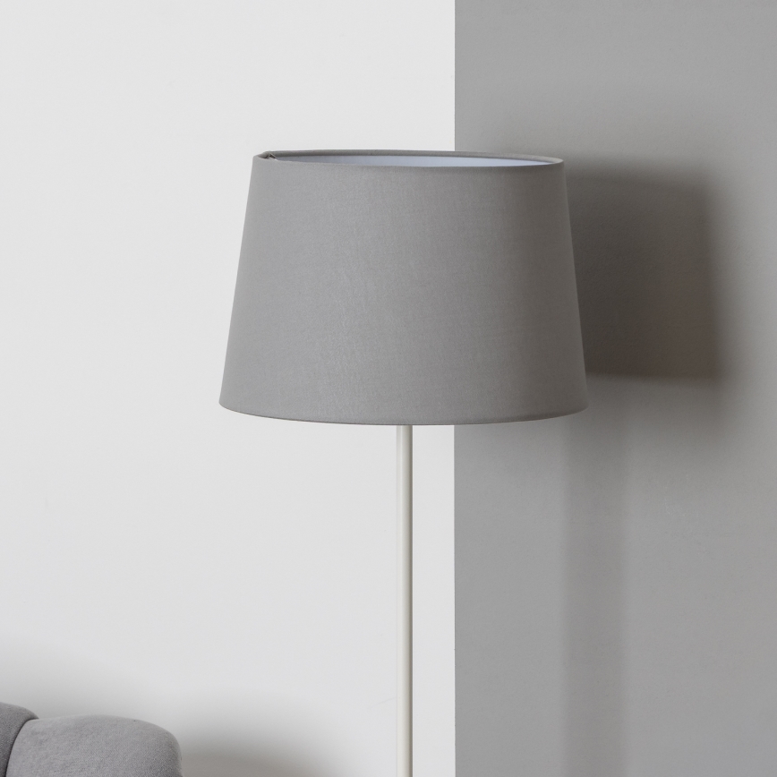 Brilagi - Lampada da terra LED CERIA 1xE27/40W/230V Ø 30 cm grigio/bianco