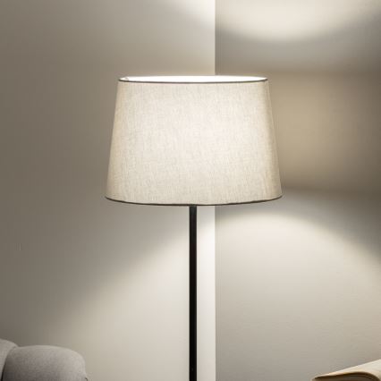 Brilagi - Lampada da terra LED CERIA 1xE27/40W/230V Ø 30 cm grigio/nero