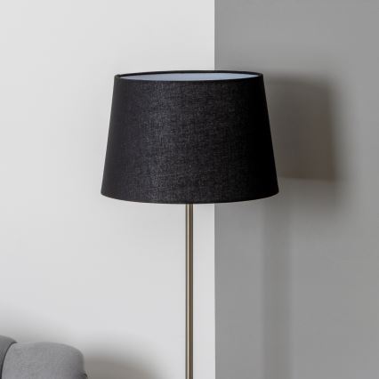 Brilagi - Lampada da terra LED CERIA 1xE27/40W/230V Ø 30 cm nero/cromo opaco