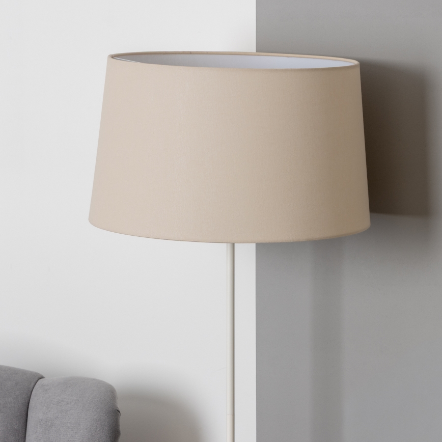 Brilagi - Lampada da terra LED CERIA 1xE27/40W/230V Ø 45 cm beige/bianco