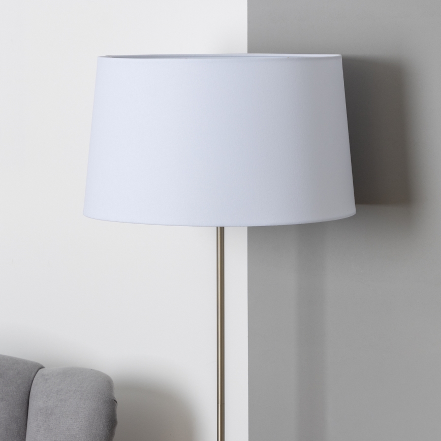Brilagi - Lampada da terra LED CERIA 1xE27/40W/230V Ø 45 cm bianco/cromo opaco