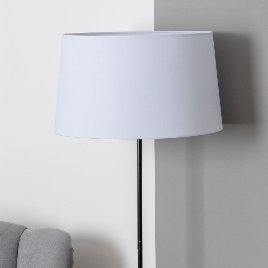 Brilagi - Lampada da terra LED CERIA 1xE27/40W/230V Ø 45 cm bianco/nero
