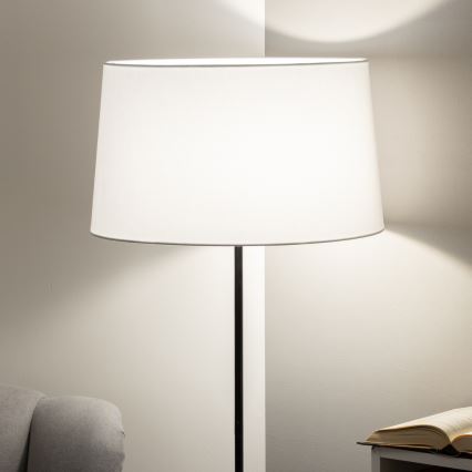 Brilagi - Lampada da terra LED CERIA 1xE27/40W/230V Ø 45 cm bianco/nero