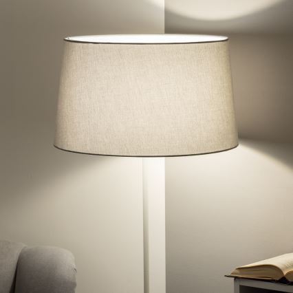 Brilagi - Lampada da terra LED CERIA 1xE27/40W/230V Ø 45 cm grigio/bianco