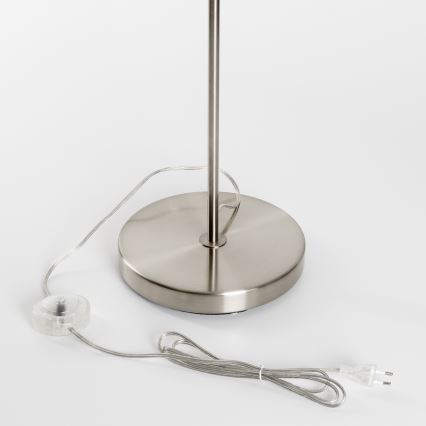 Brilagi - Lampada da terra LED CERIA 1xE27/40W/230V Ø 45 cm nero/cromo opaco