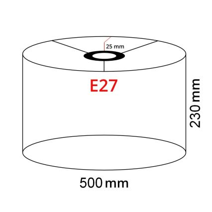 Brilagi - Lampada da terra LED CERIA 1xE27/40W/230V Ø 50 cm beige/nero