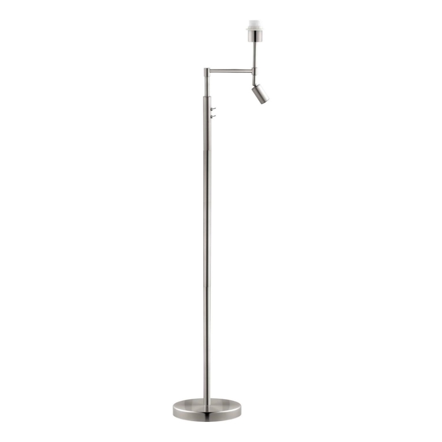 BRILAGI - Lampada da terra LED CERIA 1xE27/60W/230V + LED/2,1W Ø 45 cm cromo opaco/bianco
